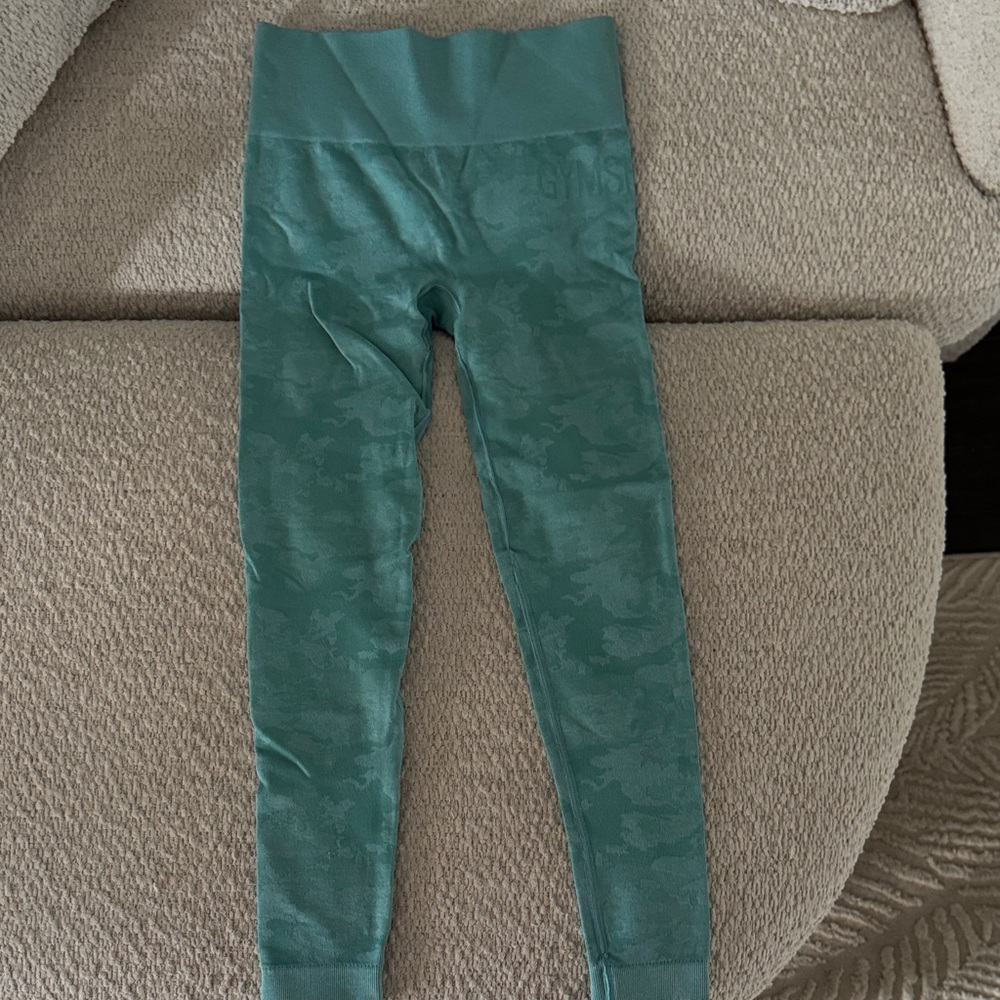 Gymshark Aqua Camouflage Leggings